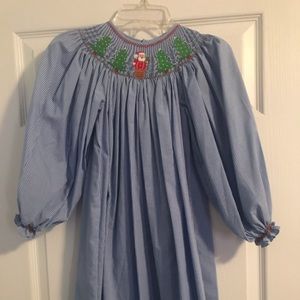 Mom&Me Smocked Holiday Dress Girl’s Size 6x